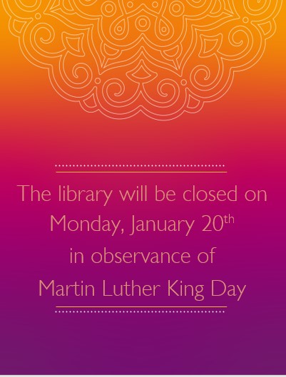 Closed Martin Luther King Day