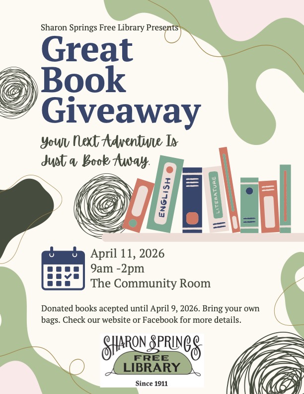 Great Book Giveaway on April 11, 2026 at 9am-2pm