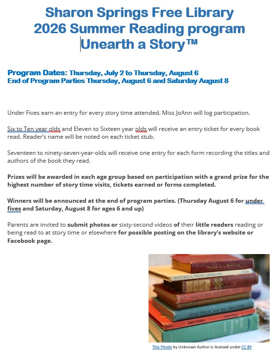 Summer Reading Program 2026 Info for Website