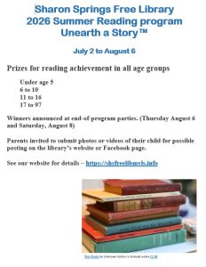 Summer Reading Program 2026 Poster